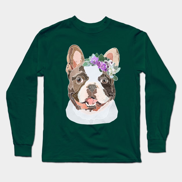 Frenchie Long Sleeve T-Shirt by Roguish Design